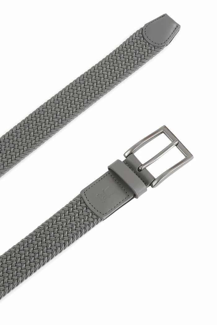 Flechtgürtel Herren elastisch - Uni