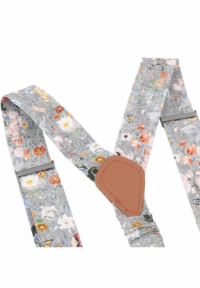 Hosenträger Set Herren aus Seide & Baumwolle – Blumenmuster