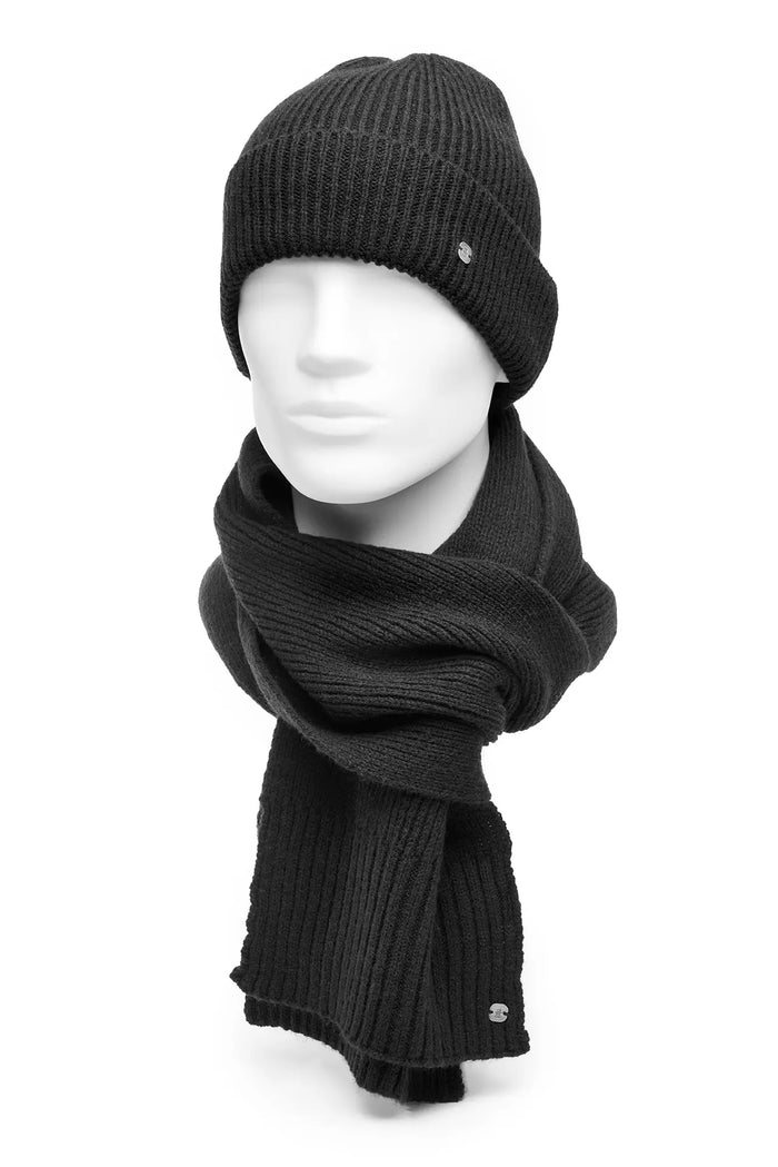 Schal Mütze Set Herren Wolle – Winterset Strick