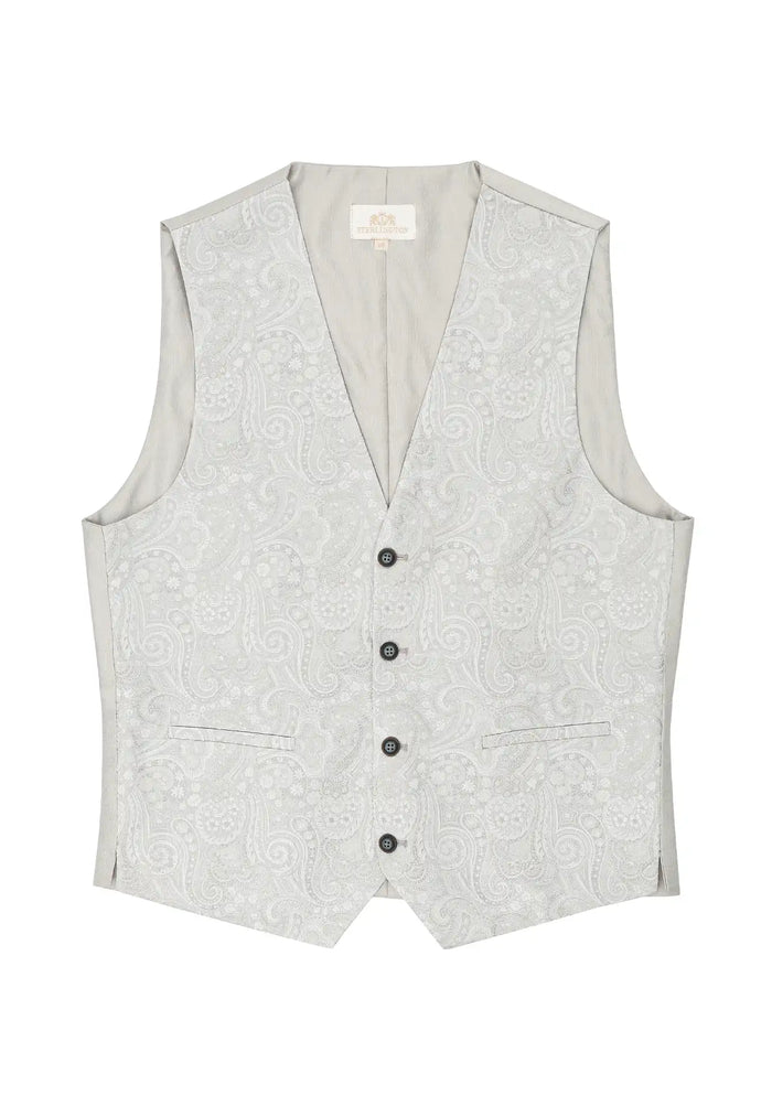 Hochzeitsweste Herren aus Seide – Paisley