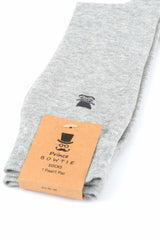 (Hellgrau) Herren Socken Uni mit Prince Bowtie Etikett – Verpackung