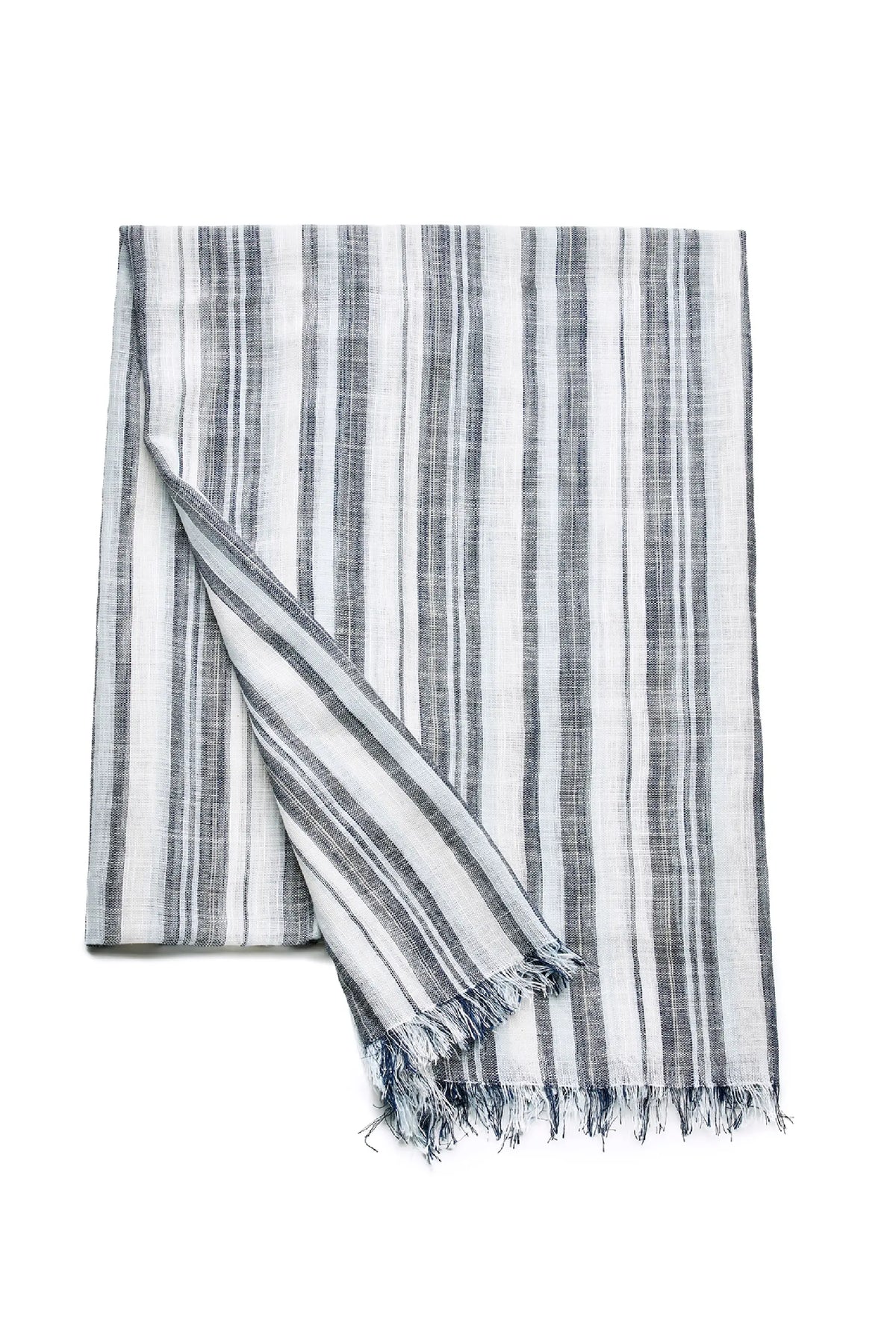 Sommerschal Herren Streifen - Blau
