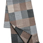 (Braun) Schal Herren Bambus Patchwork nachhaltig – gefaltet