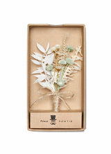 (Mint) Hochzeitsanstecker Trockenblumen in Geschenkbox – Boutonniere Bräutigam Prince Bowtie