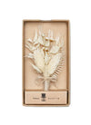 (Natur) Hochzeitsanstecker Trockenblumen in Geschenkbox – Boutonniere Bräutigam Prince Bowtie
