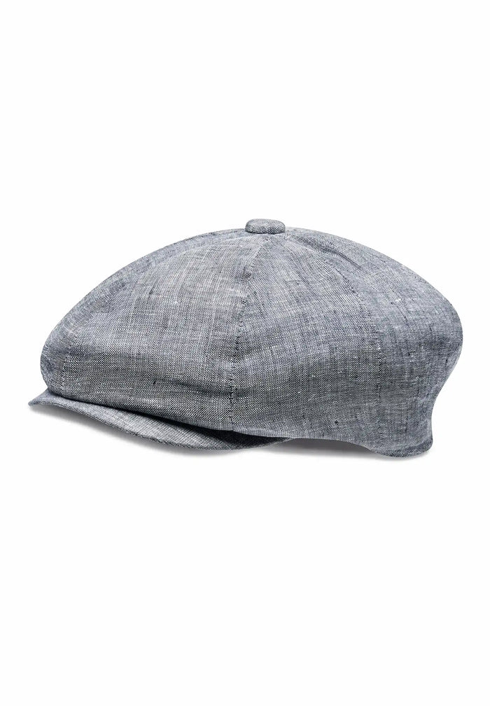 Ballonmütze Herren Leinen – Newsboy Cap