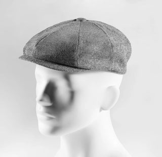 Ballonmütze Herren Tweed – Newsboy Cap