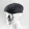 (Anthrazit) Ballonmütze Herren Tweed Newsboy Cap – Seitenansicht auf Mannequin