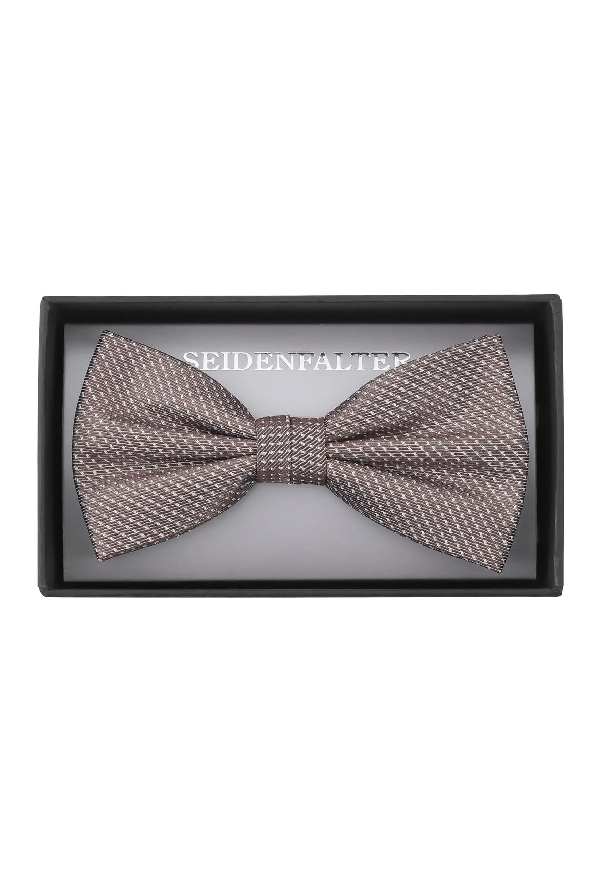 (Beige) vorgebundene fliege herren 100 prozent seide picote in geschenkbox