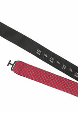 (Hellrot) fliege herren groessenband kragenweite einstellbar detail
