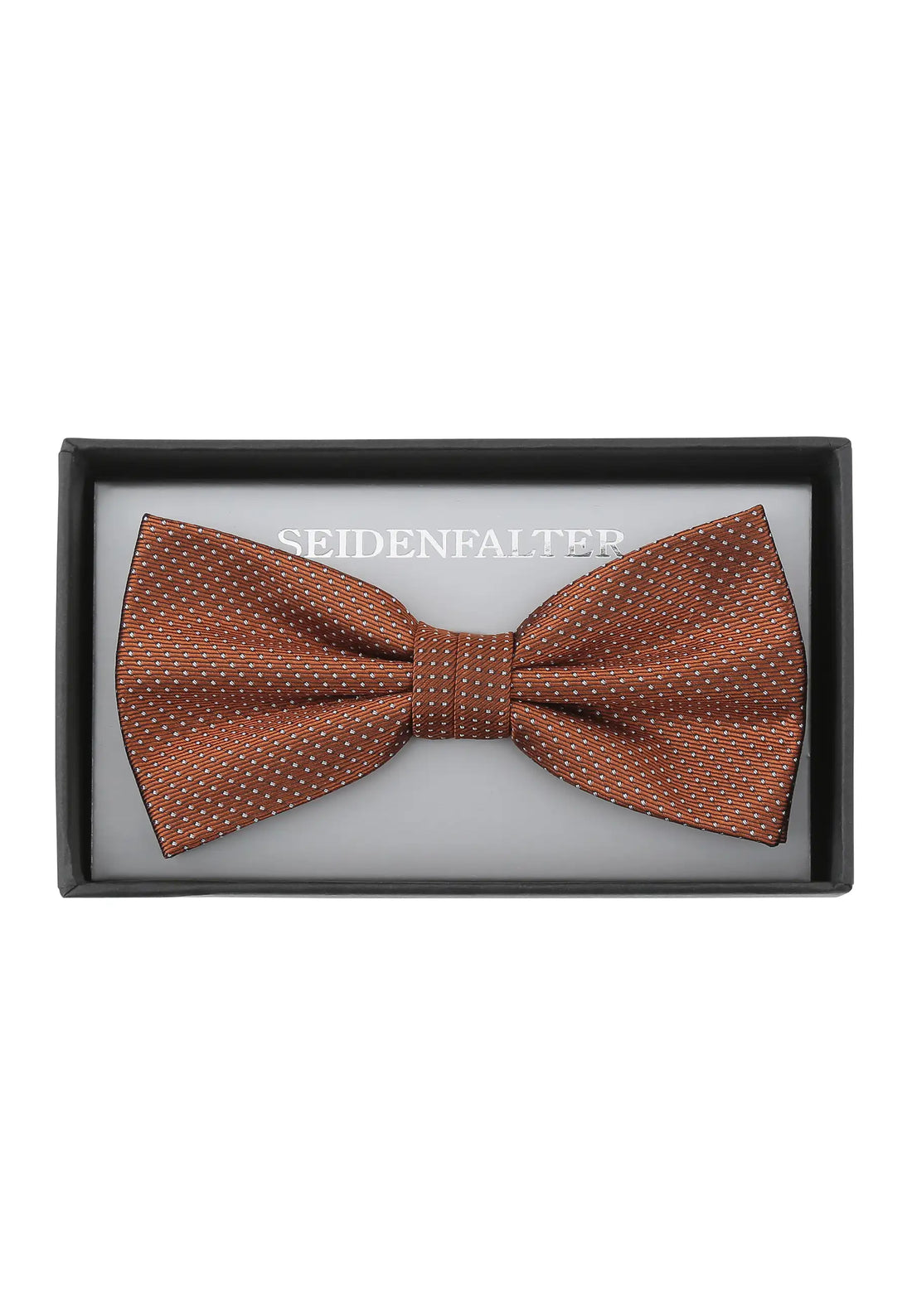 (Bronze) vorgebundene fliege herren 100 prozent seide picote in geschenkbox