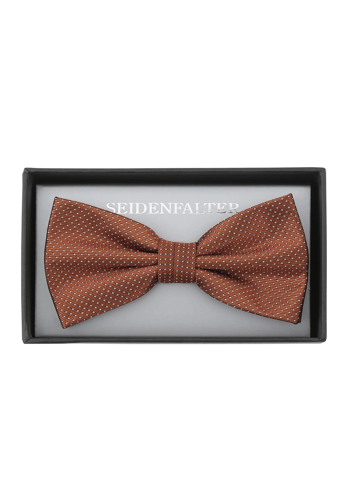 (Bronze) vorgebundene fliege herren 100 prozent seide picote in geschenkbox