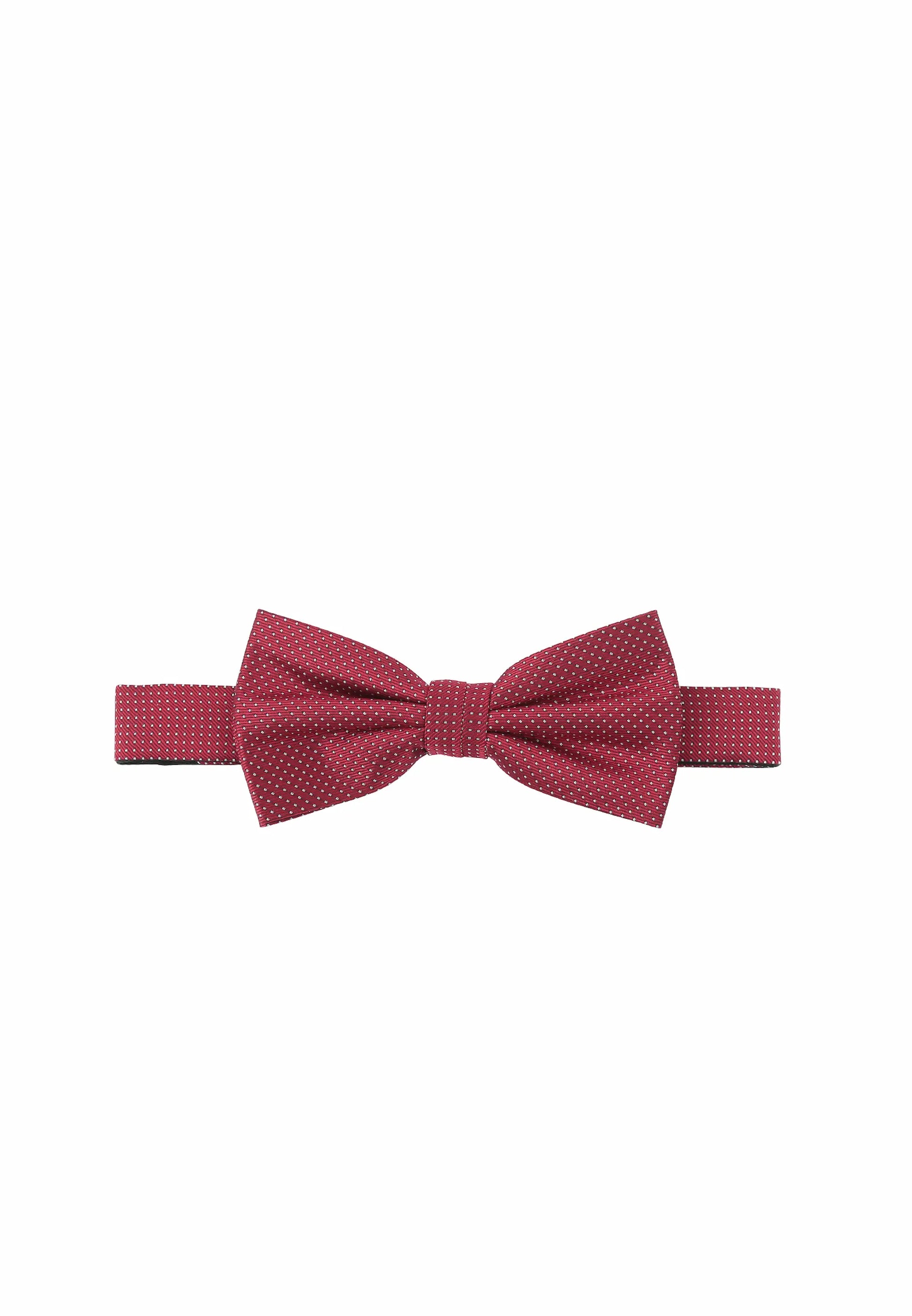 (Mittelrot) fliege herren aus 100 prozent seide picote frontansicht