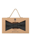 (Anthrazit) Fliege Herren Tweed – Geschenkverpackung Prince Bowtie