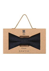 (Dunkelblau) Fliege Herren Tweed – Geschenkverpackung Prince Bowtie