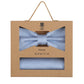 (Hellblau) Fliege Einstecktuch Set Herren Mikromuster Seide – Geschenkverpackung Prince Bowtie