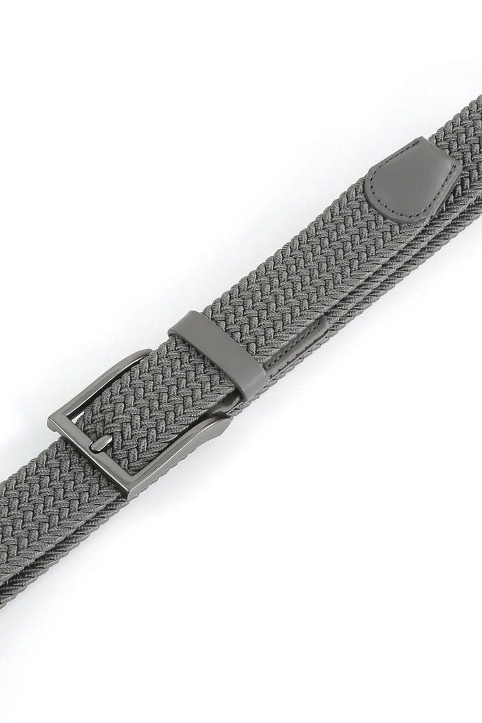 Flechtgürtel Herren elastisch - Uni