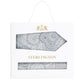 (Blau) Krawatte Einstecktuch Set Paisley Seide – Sterlington Geschenkbox Frontalansicht