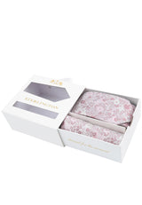 (Rosa) Krawatte Einstecktuch Set Sterlington – Geschenkbox schräg geöffnet