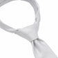 (Silber) Krawatte Mikromuster Seide – Knotendetail