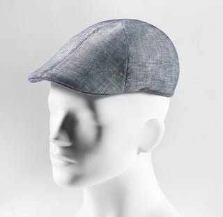 Schiebermütze Herren Leinen - Flat Cap