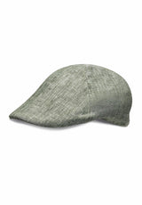(Mint) Leinen-Schiebermütze Herren – Flat Cap Seitenansicht