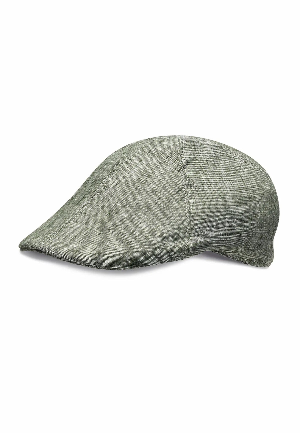 (Mint) Leinen-Schiebermütze Herren – Flat Cap Seitenansicht