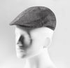 (Grau) Schiebermütze Herren Tweed Flat Cap – Seitenansicht auf Mannequin