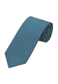 (Petrol) krawatte herren 100 prozent seide picote 7 cm gerollt