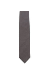 (Dunkelbraun) picote seidenstruktur herren krawatte muster close up