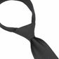 (Schwarz) herren seidenkrawatte picote detailansicht eleganter look