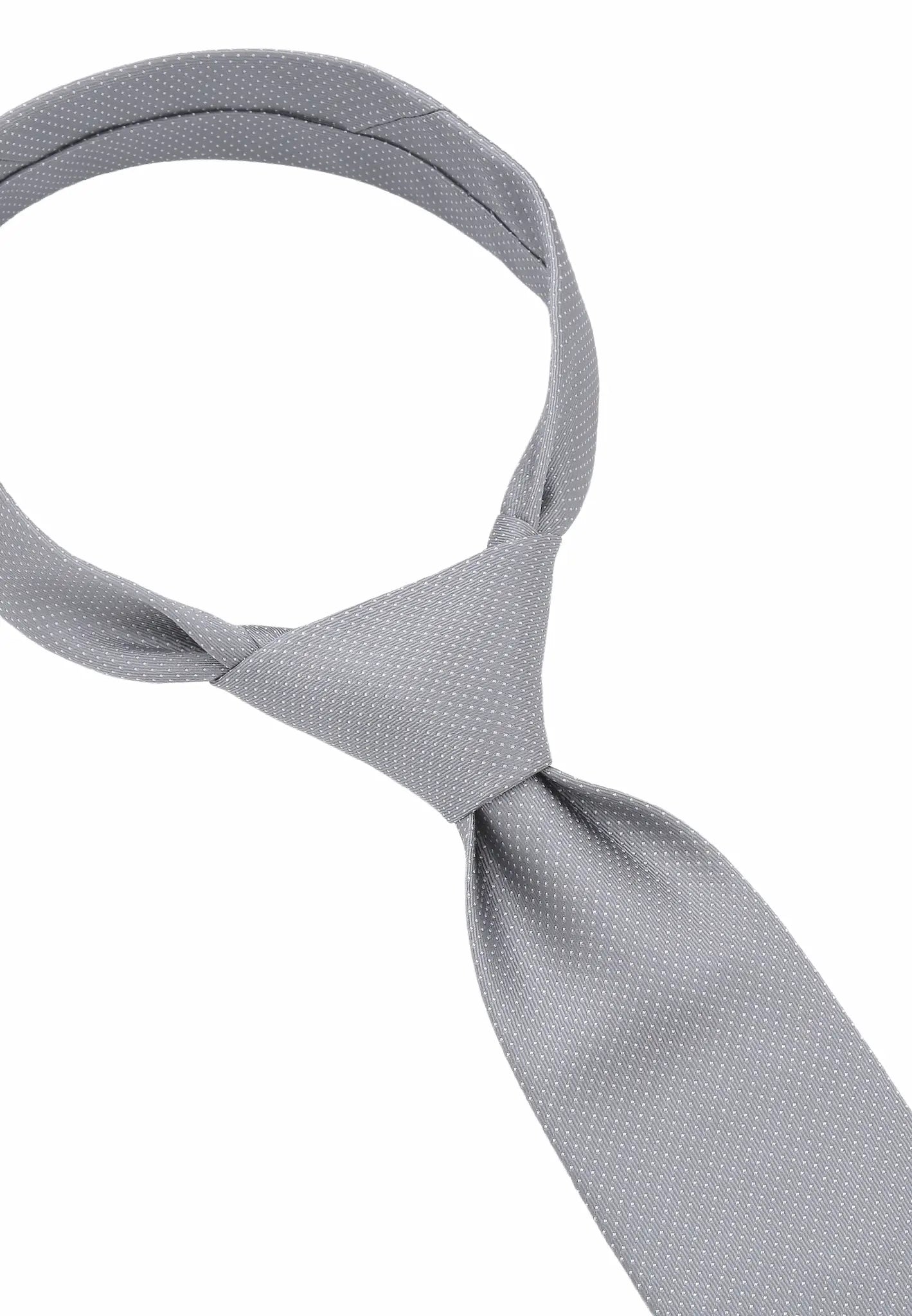 (Grau) herren seidenkrawatte picote detailansicht eleganter look