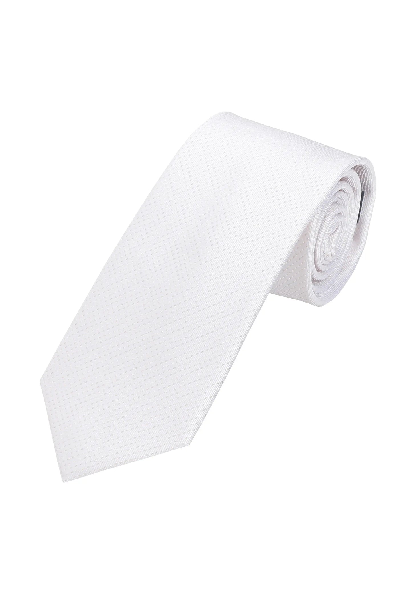 (Weiß) krawatte herren 100 prozent seide picote 7 cm gerollt