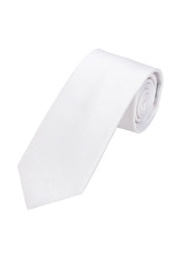 (Weiß) krawatte herren 100 prozent seide picote 7 cm gerollt