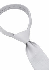 (Hellgrau) herren seidenkrawatte picote detailansicht eleganter look