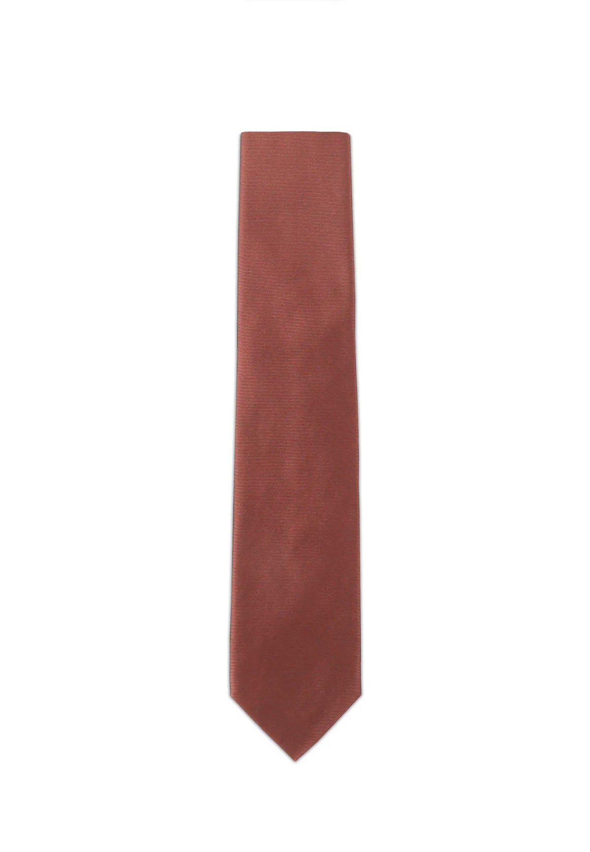 (Terra) Uni Krawatte 7cm–7.5cm flach Frontansicht