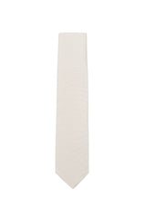 (Champagner) Uni Krawatte 7cm–7.5cm flach Frontansicht