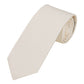 (Champagner) Uni Krawatte 7cm–7.5cm gerollt Vorderansicht