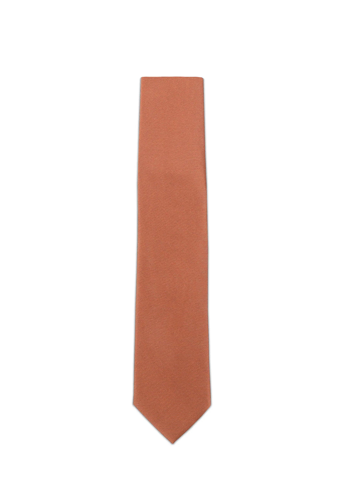 (Bronze) Uni Krawatte 7cm–7.5cm flach Frontansicht