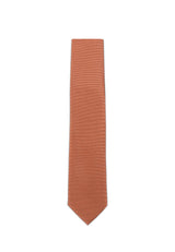 (Bronze) Uni Krawatte 7cm–7.5cm flach Frontansicht