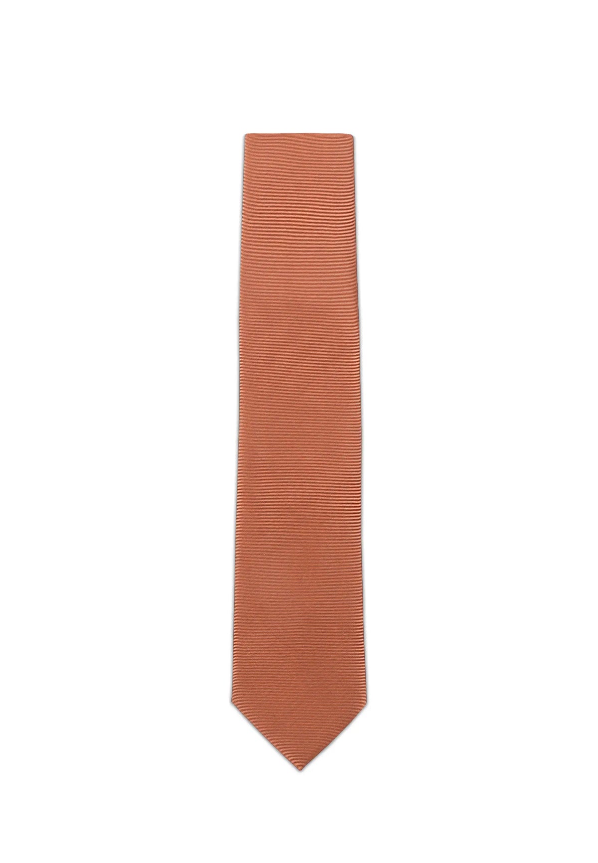 (Bronze) Uni Krawatte 7cm–7.5cm flach Frontansicht