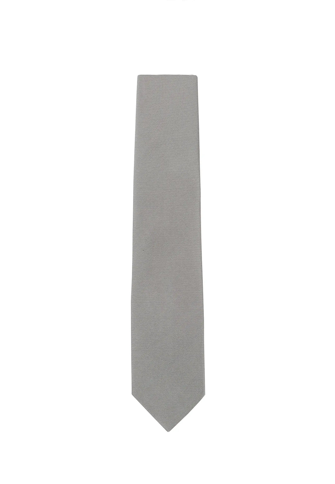 (Hellbeige) Uni Krawatte 7cm–7.5cm flach Frontansicht