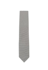 (Hellbeige) Uni Krawatte 7cm–7.5cm flach Frontansicht