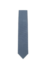 (Oceanblau) Uni Krawatte 7cm–7.5cm flach Frontansicht