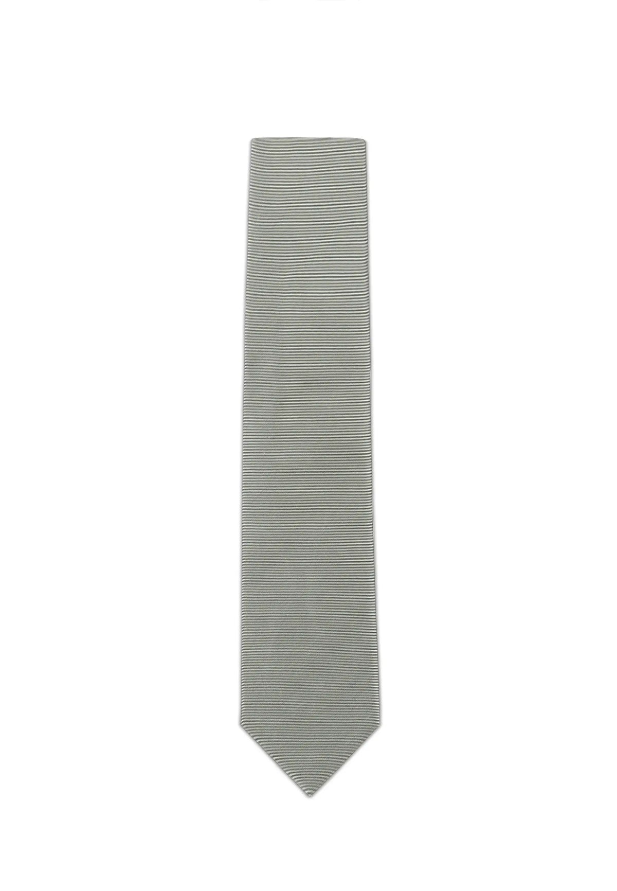 (Mint) Uni Krawatte 7cm–7.5cm flach Frontansicht
