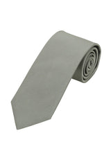 (Mint) Uni Krawatte 7cm–7.5cm gerollt Vorderansicht