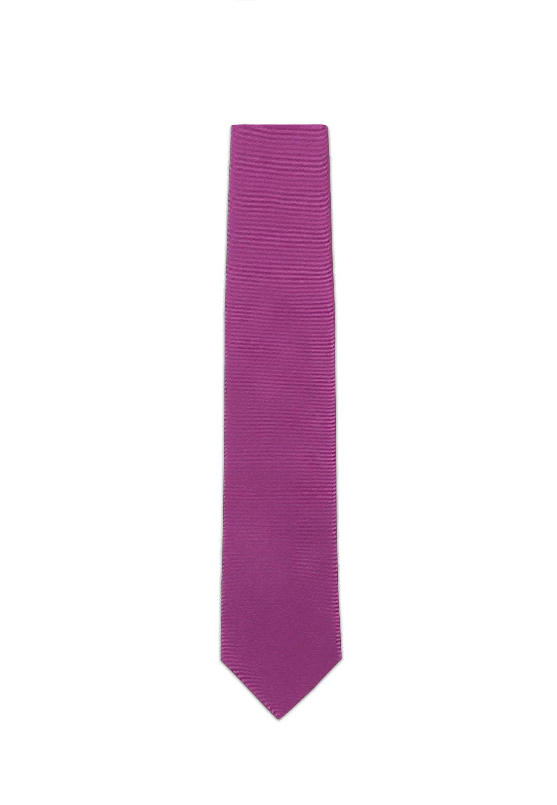 (Lila) Uni Krawatte 7cm–7.5cm flach Frontansicht