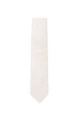 (Beige) Krawatte Herren aus 100% Seide, florales Muster, komplett ausgelegt