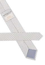 (Beige) Krawatte Herren Kreise Seide – Rückseite mit Sterlington Label