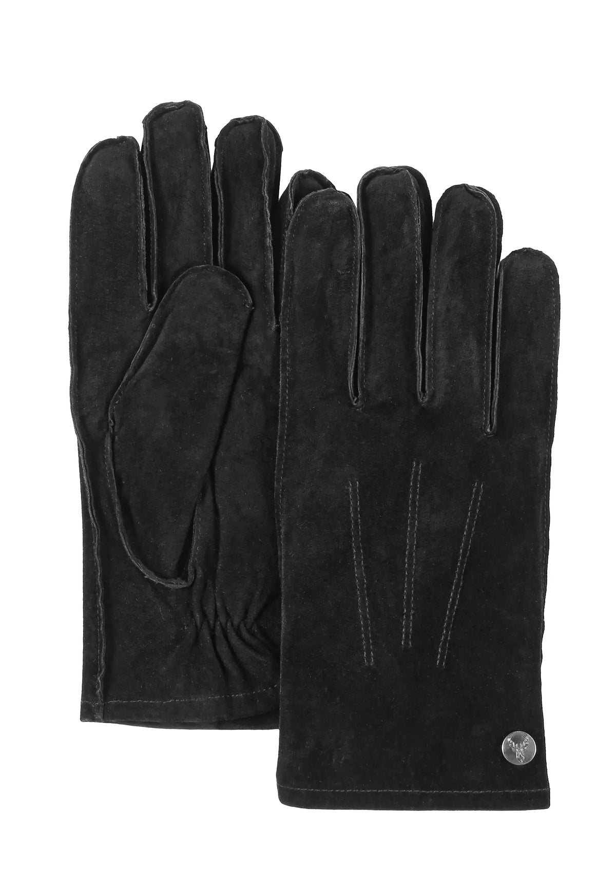 (Schwarz) Wildlederhandschuhe Herren – Produktansicht